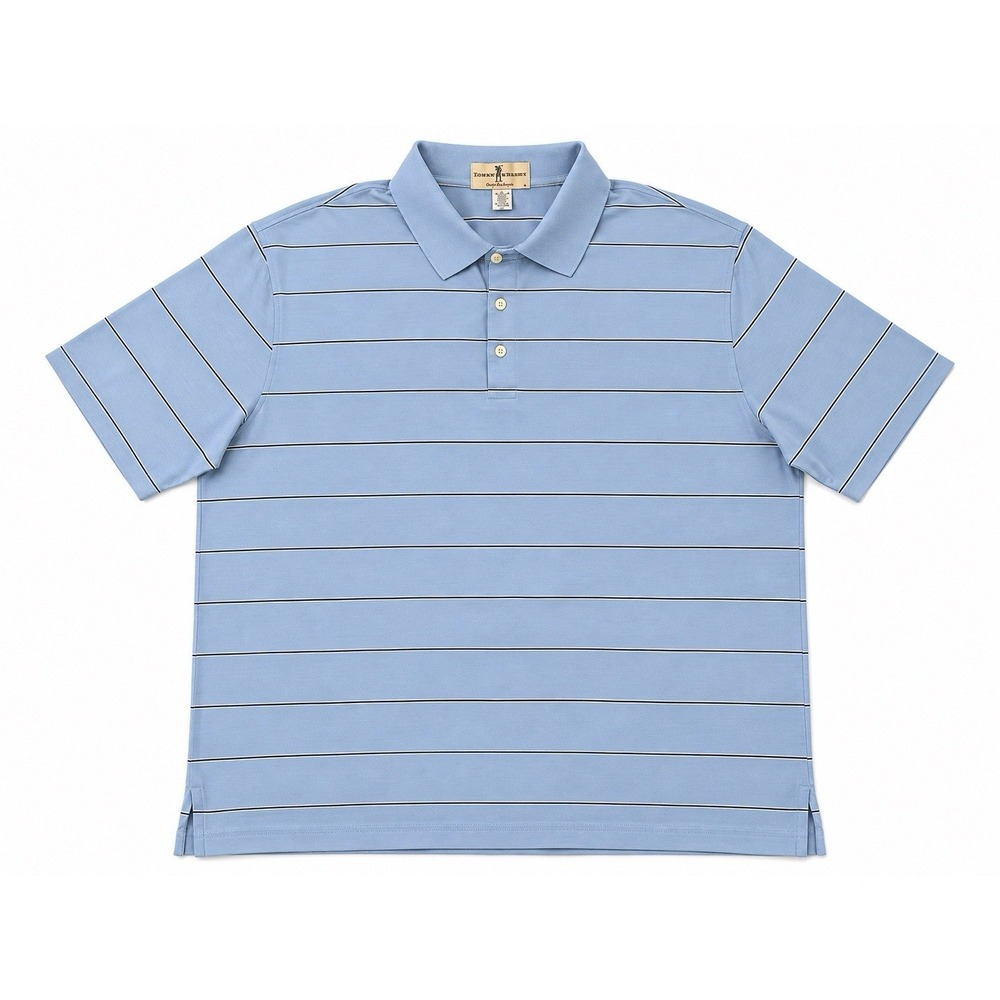 Ryder Cup Medinah Fairway & Greene Polo Shirt Mens XXL Blue Striped Golf Cotton